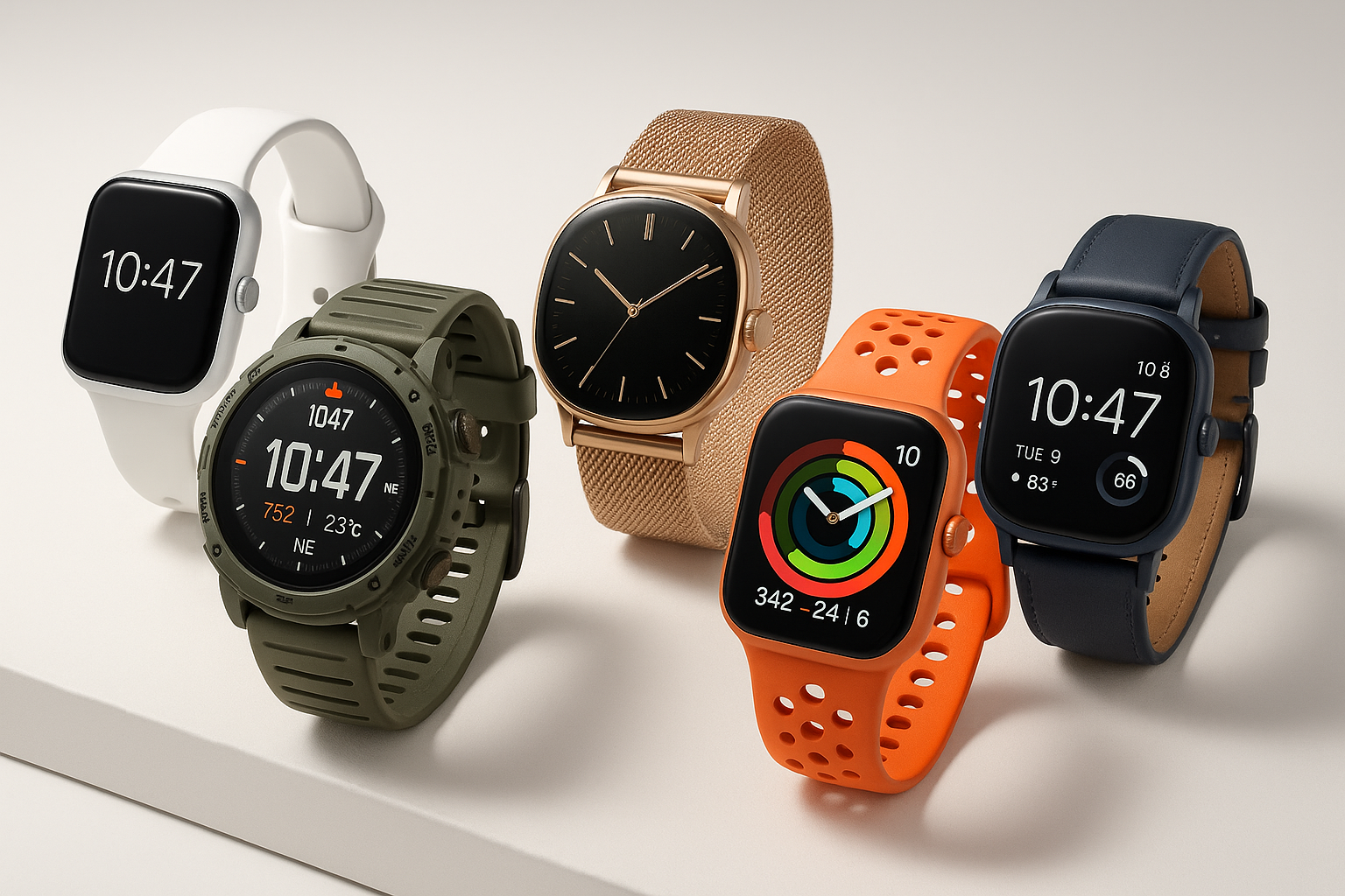make a smart watches in different styles