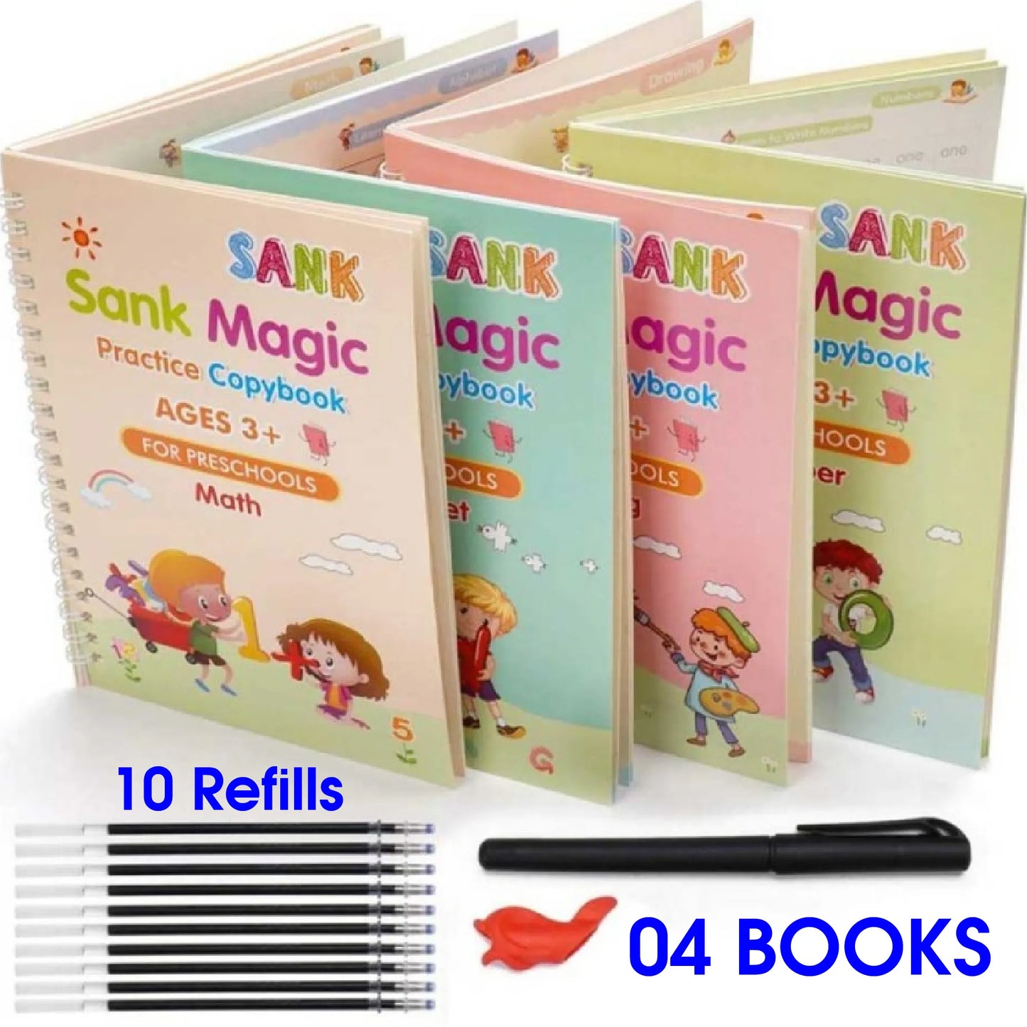 4 in 1  Reusable Magic Practice Copy Book