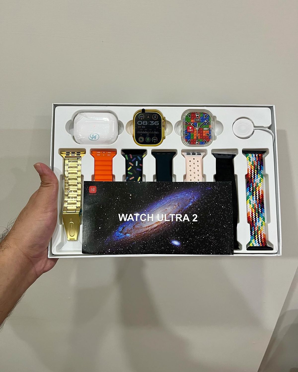 I20 Ultra Max Suit – 7-in-1 Smart Watch with Wireless Earbuds | Premium Gift Combo