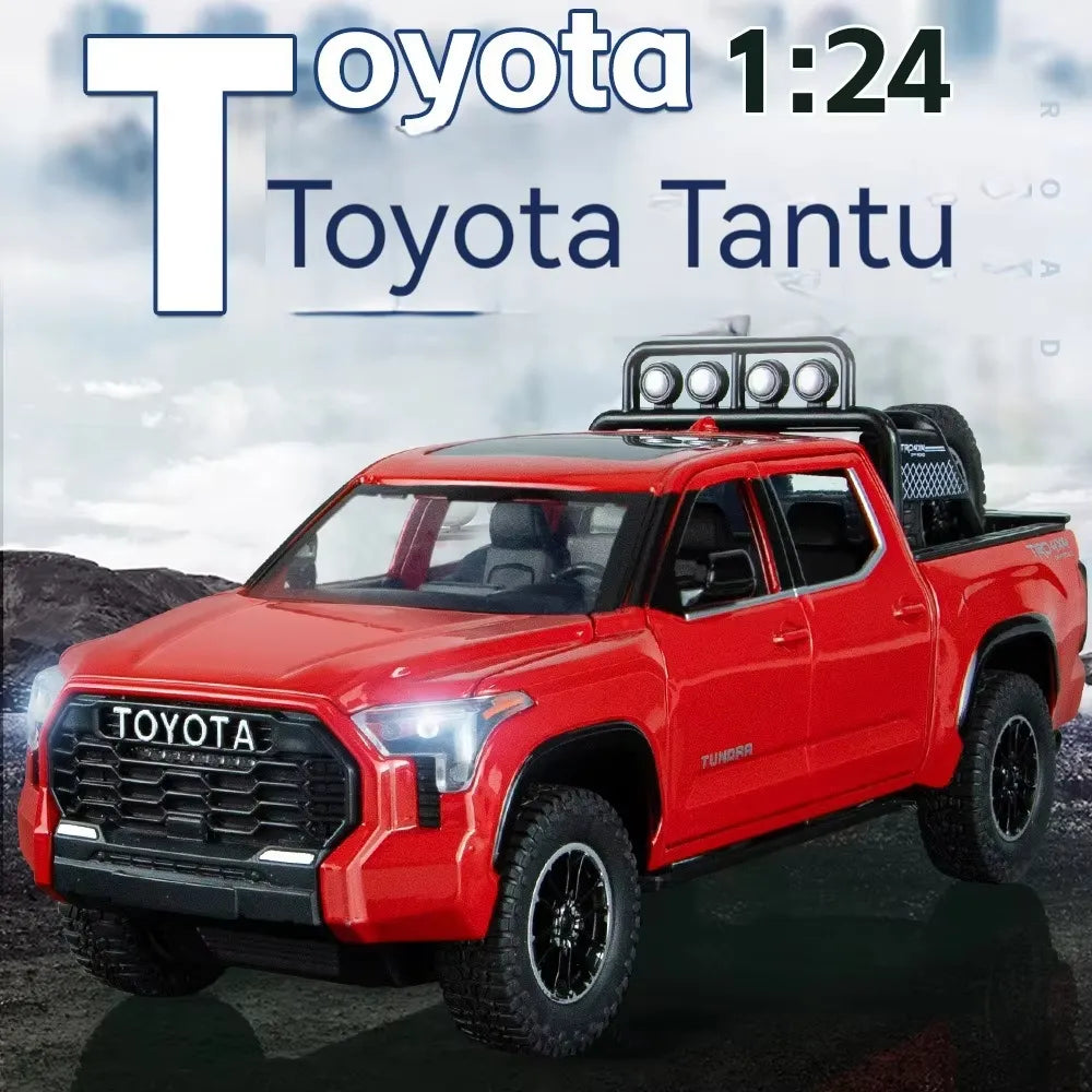 Premium 1:24 Toyota Tundra Metal Model Car – Sound, Lights & Pull-Back