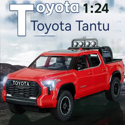 Premium 1:24 Toyota Tundra Metal Model Car – Sound, Lights & Pull-Back