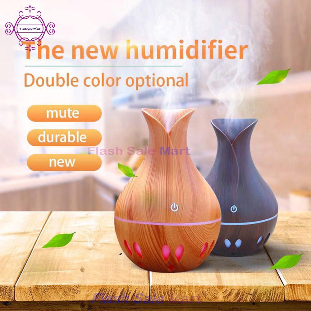 Elegant Vase-Shaped Aromatherapy Diffuser & Cool Mist Humidifier