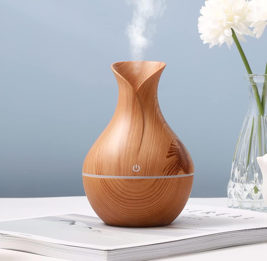 Elegant Vase-Shaped Aromatherapy Diffuser & Cool Mist Humidifier