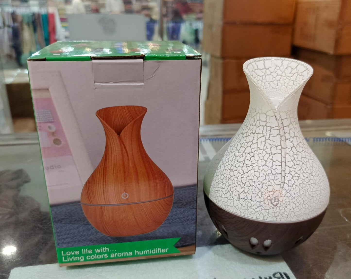 Elegant Vase-Shaped Aromatherapy Diffuser & Cool Mist Humidifier