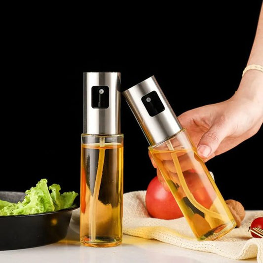 Plastic Glass Kitchen Cooking oil Spray Bottle 100 ML