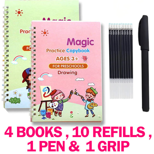 4 in 1  Reusable Magic Practice Copy Book