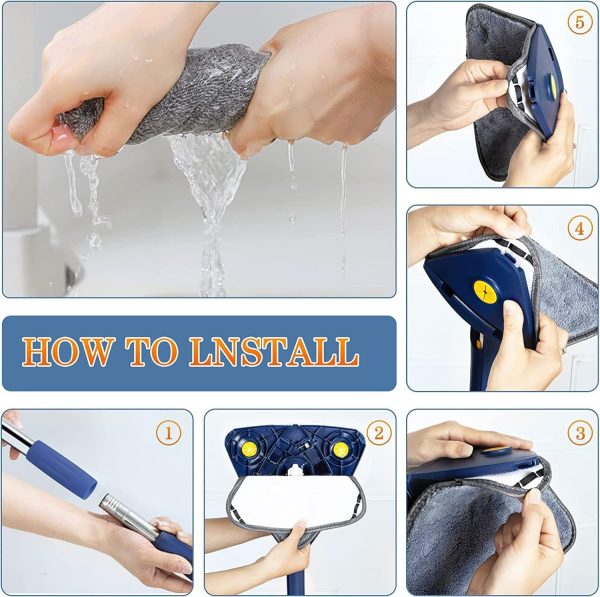 360 Twist Extended Rotatable Ceiling/Dusting Mop